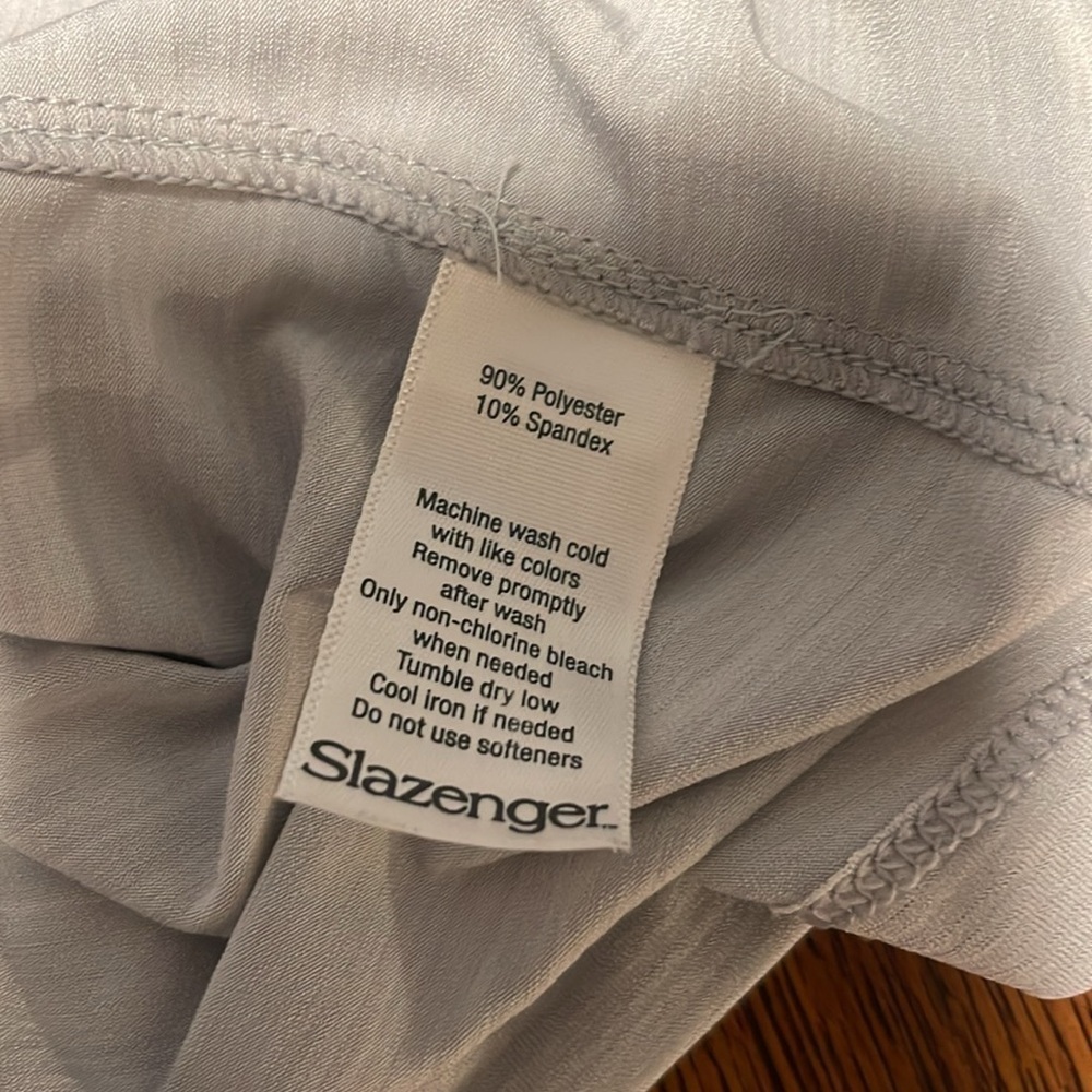 Slazenger Golf Light Grey 1/4 Zip Short Sleeve Lightweight Top Large - Picture 8 of 8